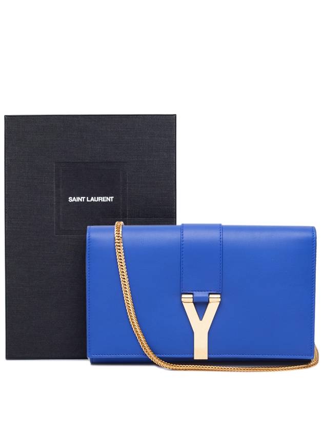 Y chain cross bag blue - SAINT LAURENT - BALAAN 7