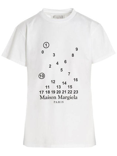 Numeric Logo Short Sleeve T-Shirt White - MAISON MARGIELA - BALAAN 2