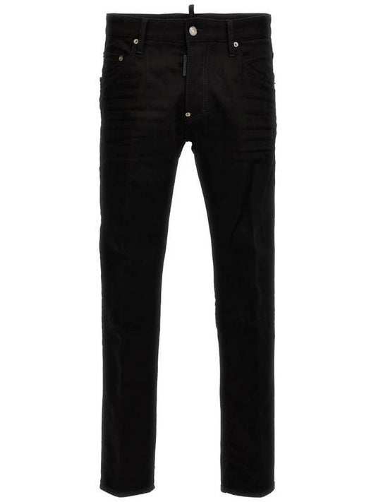 Skater Slim Cut Jeans Black - DSQUARED2 - BALAAN 1