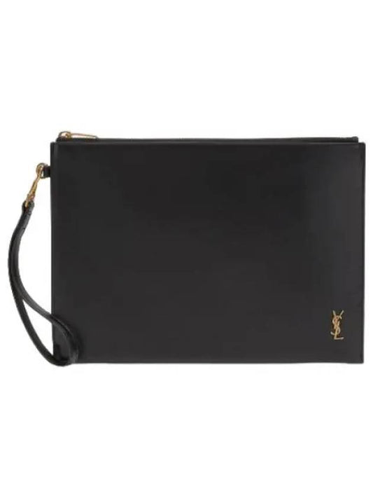 monogram clutch black bag - SAINT LAURENT - BALAAN 1