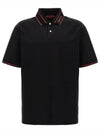 Logo Collar Cotton Polo Shirt Black - GUCCI - BALAAN 2