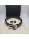 Horseshoe Buckle Reversible Leather Belt Black Brown - MONTBLANC - BALAAN 2