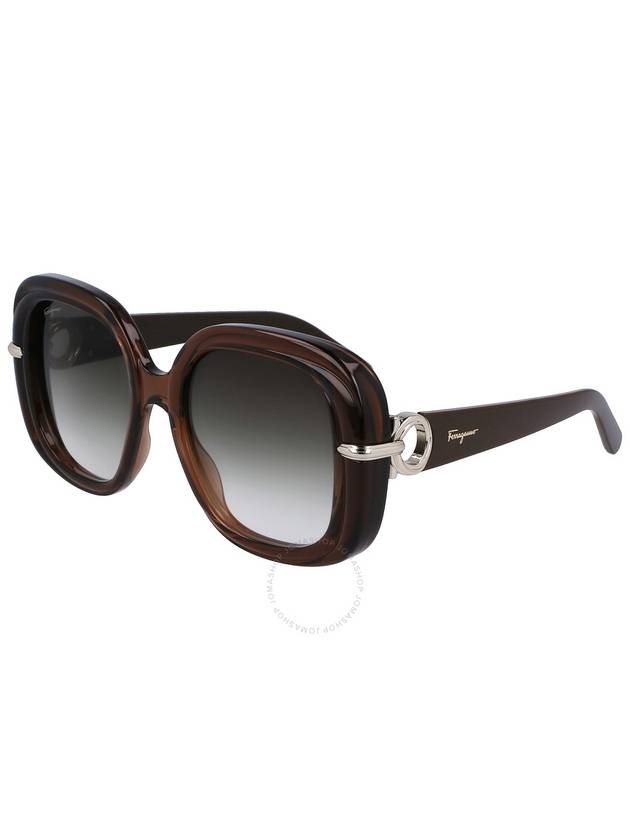 Salvatore Ferragamo Gray Gradient Square Ladies Sunglasses SF1058S 232 54 - SALVATORE FERRAGAMO - BALAAN 1