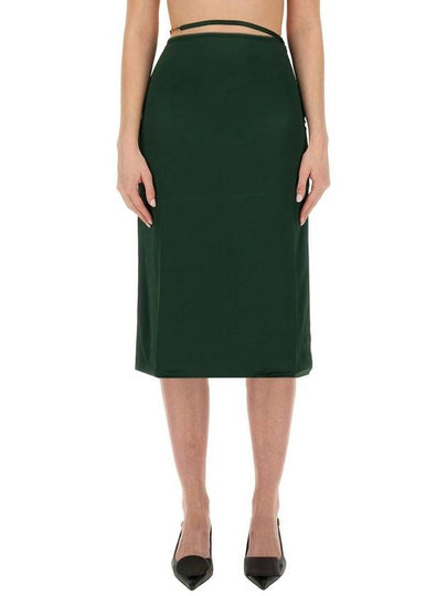 Short Skirt 241SK0091000590 DARK GREEN GREEN - JACQUEMUS - BALAAN 2