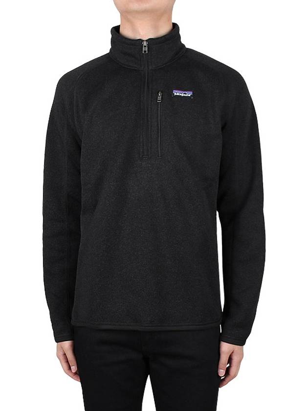 Men's Better Sweater Quater Zip Fleece Jacket Black - PATAGONIA - BALAAN 3