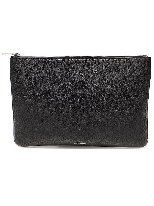 CG180263BL Black Soft Grain Pouch Clutch - S.T. DUPONT - BALAAN 1