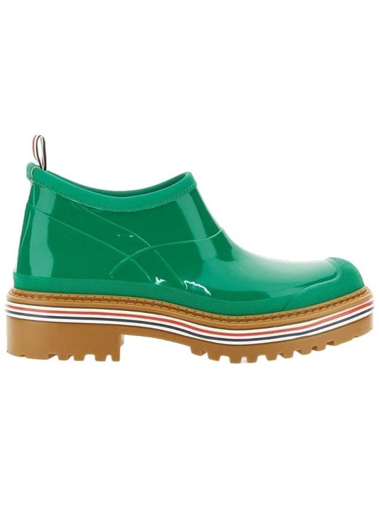Women's Molded Rubber Garden Middle Boots Light Green - THOM BROWNE - BALAAN 1