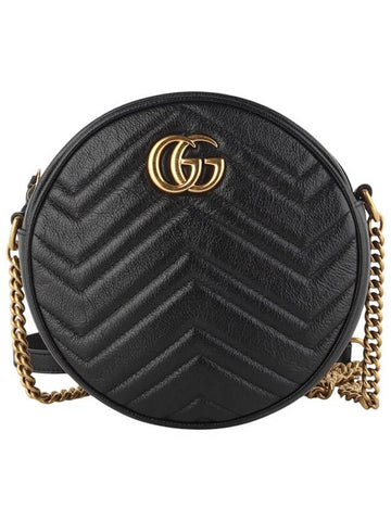 550154 GG Mamont mini round cross bag 34245K - GUCCI - BALAAN 1