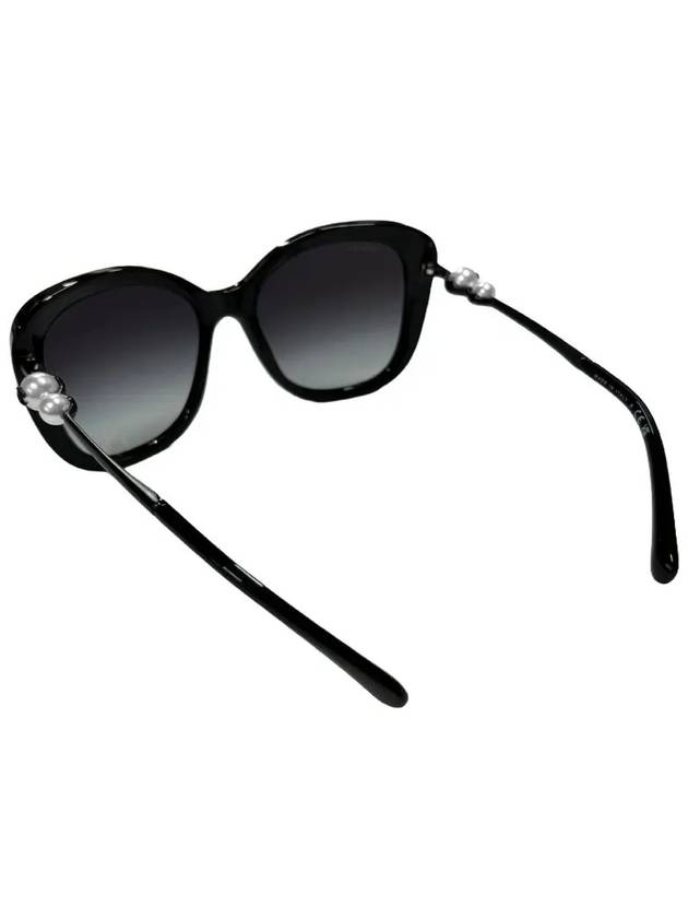 Eyewear Pearl Square Sunglasses A71133 X08222 S0116 Black - CHANEL - BALAAN 8