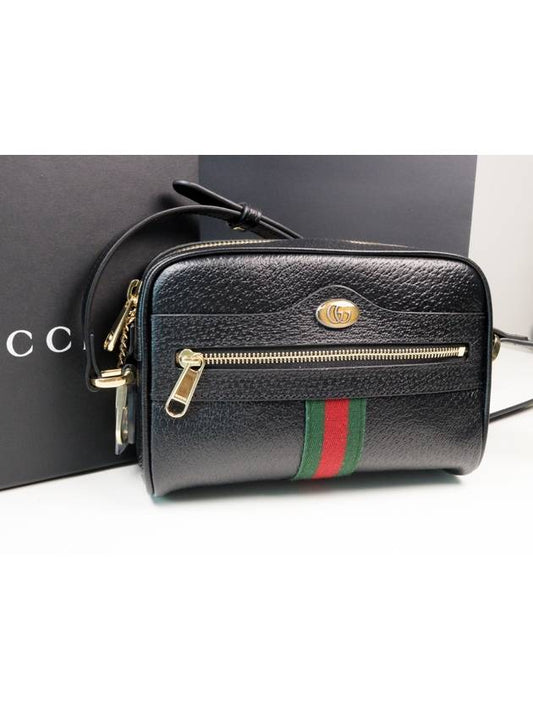 Ophidia GG Web Mini Cross Bag Black - GUCCI - BALAAN 2