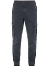 Wappen Patch Slim Fit Straight Pants Dark Grey - STONE ISLAND - BALAAN 2