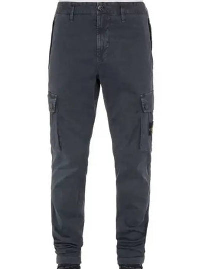 Wappen Patch Slim Fit Straight Pants Dark Grey - STONE ISLAND - BALAAN 2