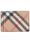 Check Card Wallet Beige - BURBERRY - BALAAN 2