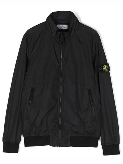 Kids Compass Badge Zip Up Jacket Black - STONE ISLAND - BALAAN 2