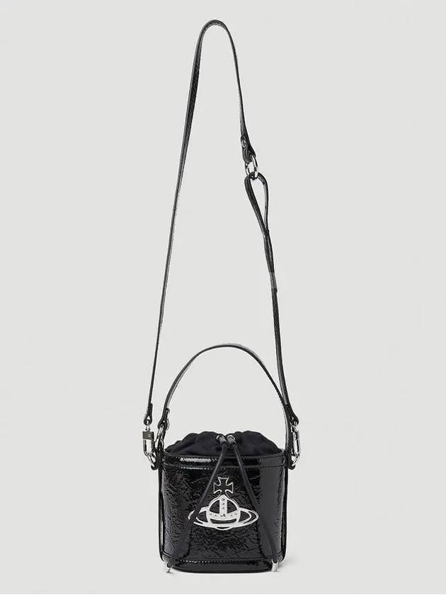 Women's Daisy Drawstring Bucket Bag Black - VIVIENNE WESTWOOD - BALAAN 3