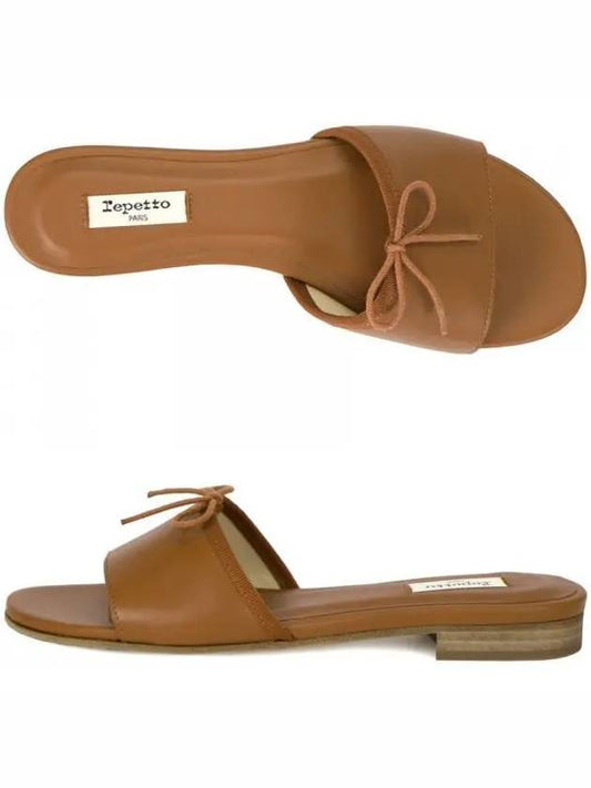 Terence Slide Sandals Slippers Camel Cuban - REPETTO - BALAAN 2