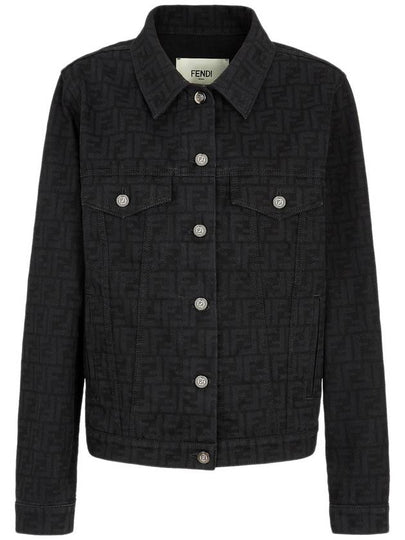 FF Denim Jacket Light Black - FENDI - BALAAN 2