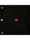 Women s Small Red Heart Waffen Cardigan P1N053 AZ N053 051 1 - COMME DES GARCONS - BALAAN 4