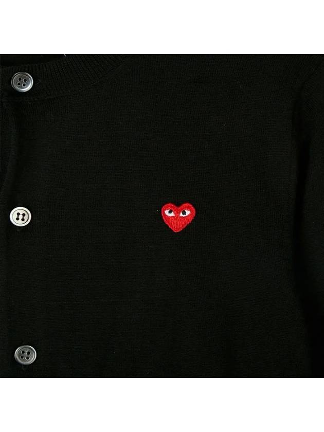 Women s Small Red Heart Waffen Cardigan P1N053 AZ N053 051 1 - COMME DES GARCONS - BALAAN 4