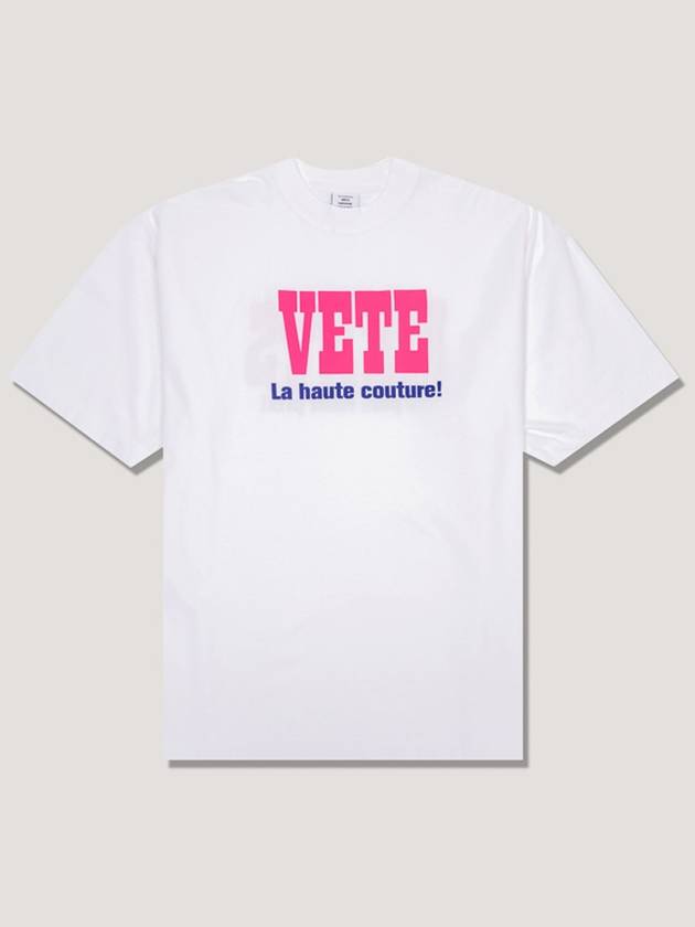 La Haute Couture Short Sleeve T-Shirt White - VETEMENTS - BALAAN 3