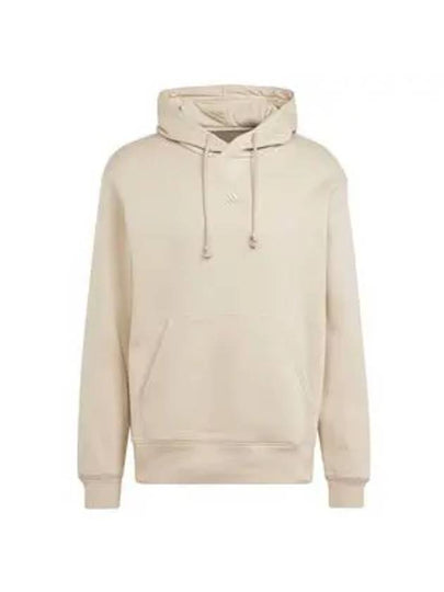 All SZN Embroidered Logo Fleece Hoodie Wonder Beige - ADIDAS - BALAAN 2