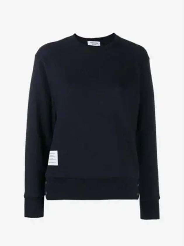 Center Back RWB Stripe Classic Loopback Crewneck Sweatshirt Navy - THOM BROWNE - BALAAN 2