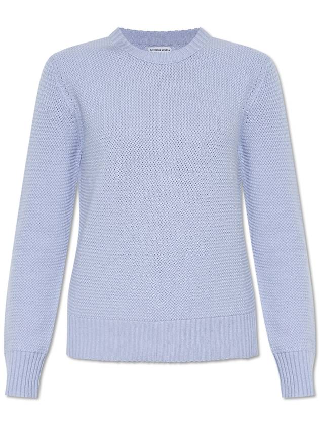 Bottega Veneta Cashmere Sweater, Women's, Blue - BOTTEGA VENETA - BALAAN 1