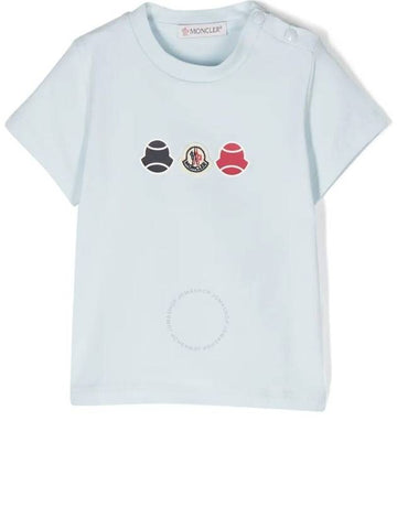 Moncler Boys Logo Patch Cotton T Shirt Size 3 - MONCLER - BALAAN 1