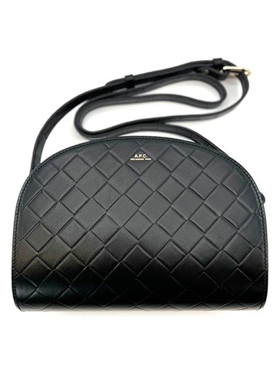 Women's Demi Lune Leather Mini Cross Bag Black - A.P.C. - BALAAN 2