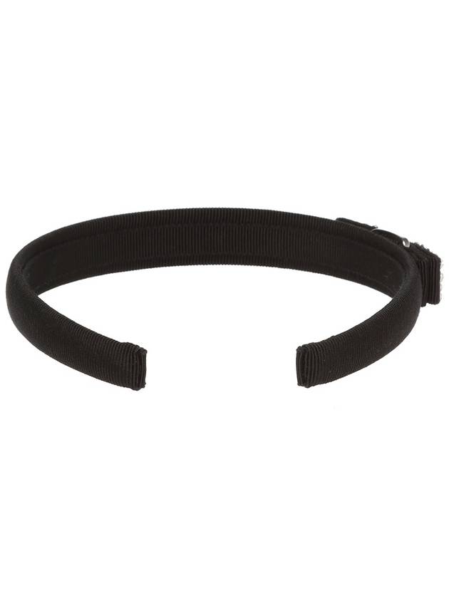 FERRAGAMO Appliqued Headband, Women's, Black - SALVATORE FERRAGAMO - BALAAN 3