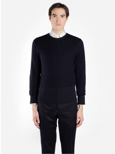 Three stripes signature sweater knit mka162a 03960 - THOM BROWNE - BALAAN 2