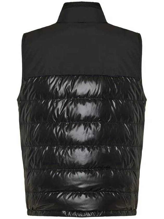 Cerces Logo Patch Down Padded Vest Black - MONCLER - BALAAN 4