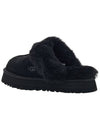 Women's Diskett Fleece Platform Slippers Black - UGG - BALAAN 4