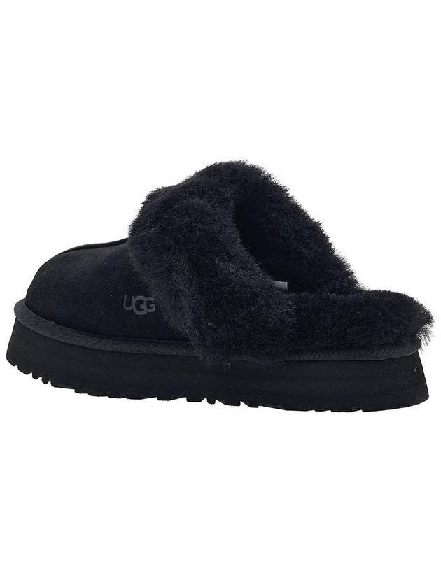 Women's Diskett Fleece Platform Slippers Black - UGG - BALAAN 4