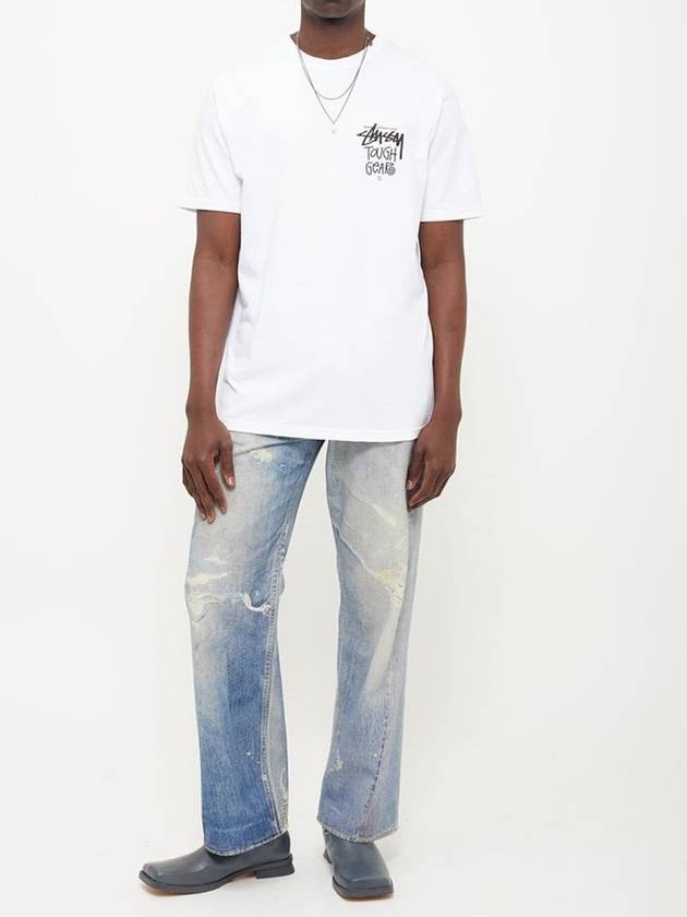 Tough Gear Short Sleeve T-Shirt White - STUSSY - BALAAN 5