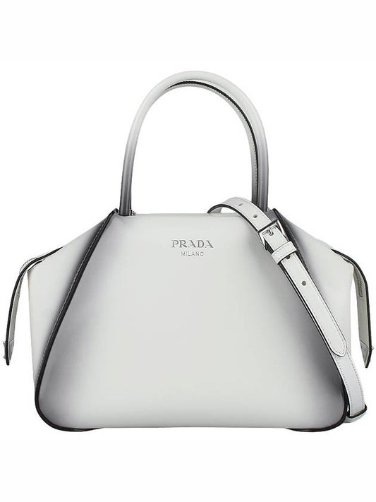 Brushed Supernova Hand Shoulder Bag White - PRADA - BALAAN 2