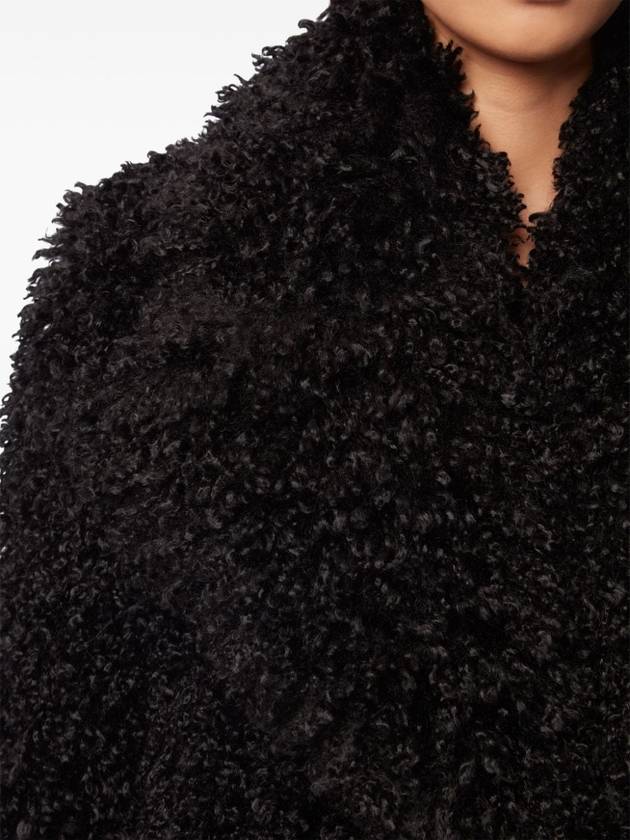 Oversized faux fur coat black - NINA RICCI - BALAAN 6