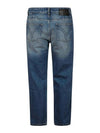 Tapered Fit Straight Jeans Blue - AMI - BALAAN 3