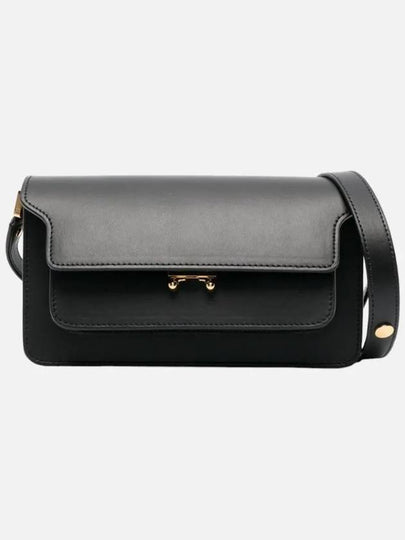 Trunk East West Leather Shoulder Bag Black - MARNI - BALAAN 2