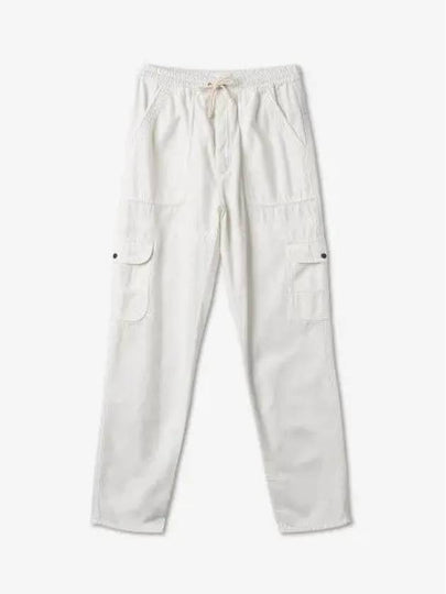 Drawstring straight fit pants white PA0025FAA1H38E20WH - ISABEL MARANT - BALAAN 2