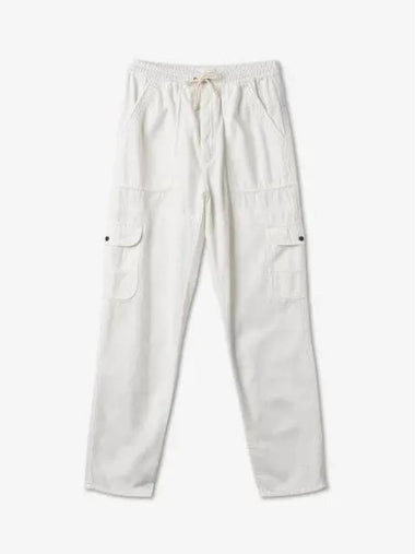 Drawstring straight fit pants white PA0025FAA1H38E20WH - ISABEL MARANT - BALAAN 1