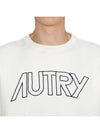 Men's brushed sweatshirt SWIM 408W WHITE - AUTRY - BALAAN 5