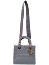 Women s M0565OREY M950 Gray Cannage Lady Delight Medium Tote Bag Strap - DIOR - BALAAN 4