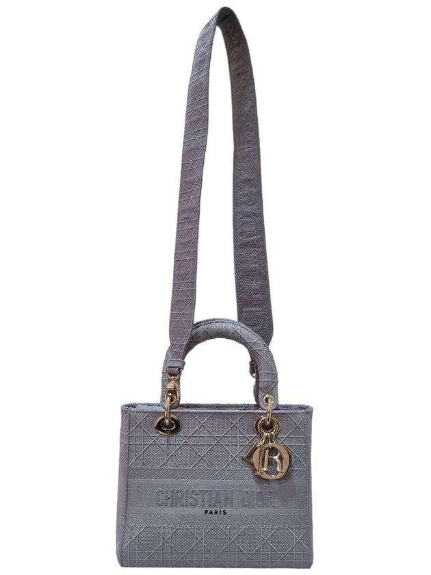 Women s M0565OREY M950 Gray Cannage Lady Delight Medium Tote Bag Strap - DIOR - BALAAN 4