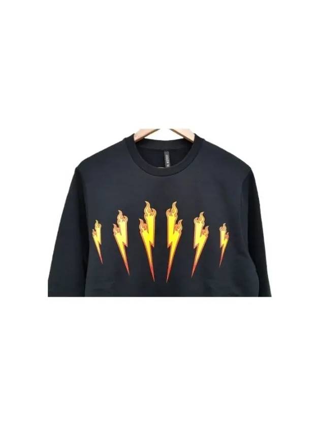 Lightning Sweatshirt Black - NEIL BARRETT - BALAAN 3