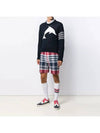 Dolphin Classic Crew Neck Pullover Knit Top Navy - THOM BROWNE - BALAAN 5