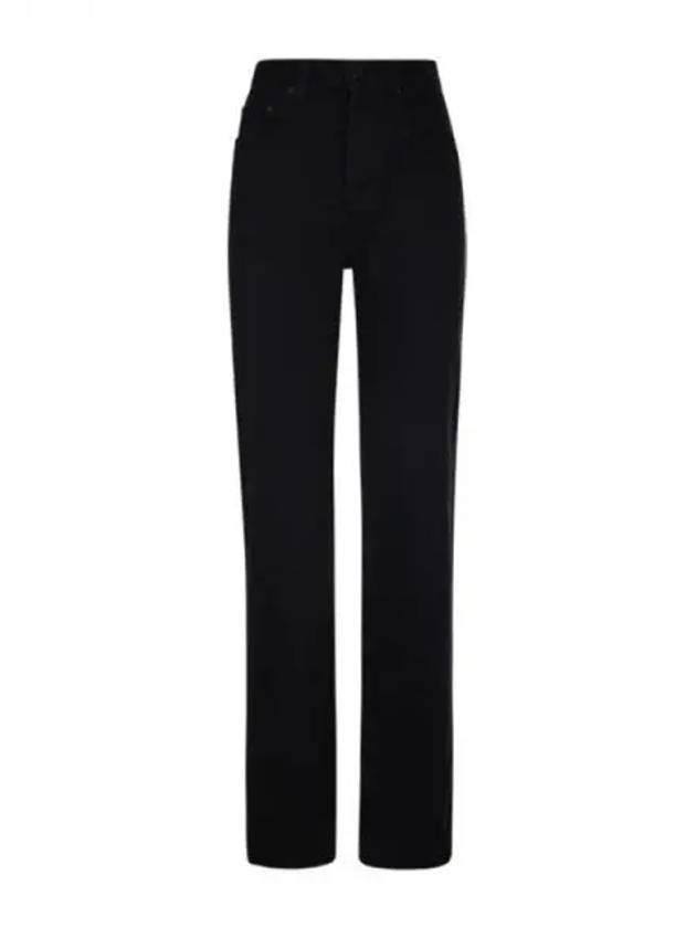 Black cotton straight pants 270286 - SAINT LAURENT - BALAAN 1