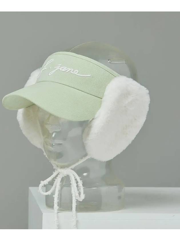 golf wear two-way fur earrings sun cap Melon - J JANE - BALAAN 4