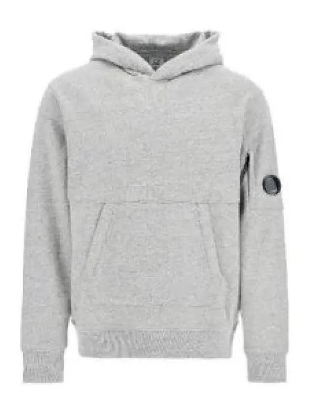 Diagonal Raised Fleece Lens Hoodie Grey - CP COMPANY - BALAAN 2