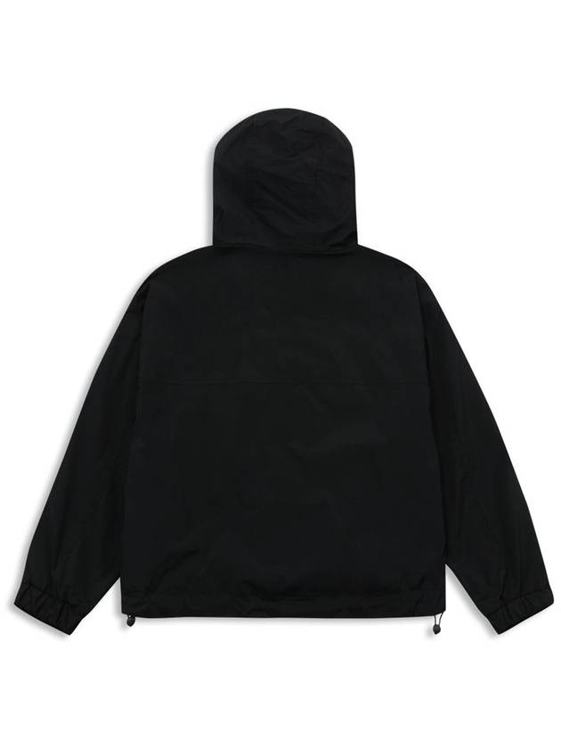 Pocket Hooded Windbreaker Black Windbreaker Jacket Jumper MCSS24OT2BK - MACKY - BALAAN 3